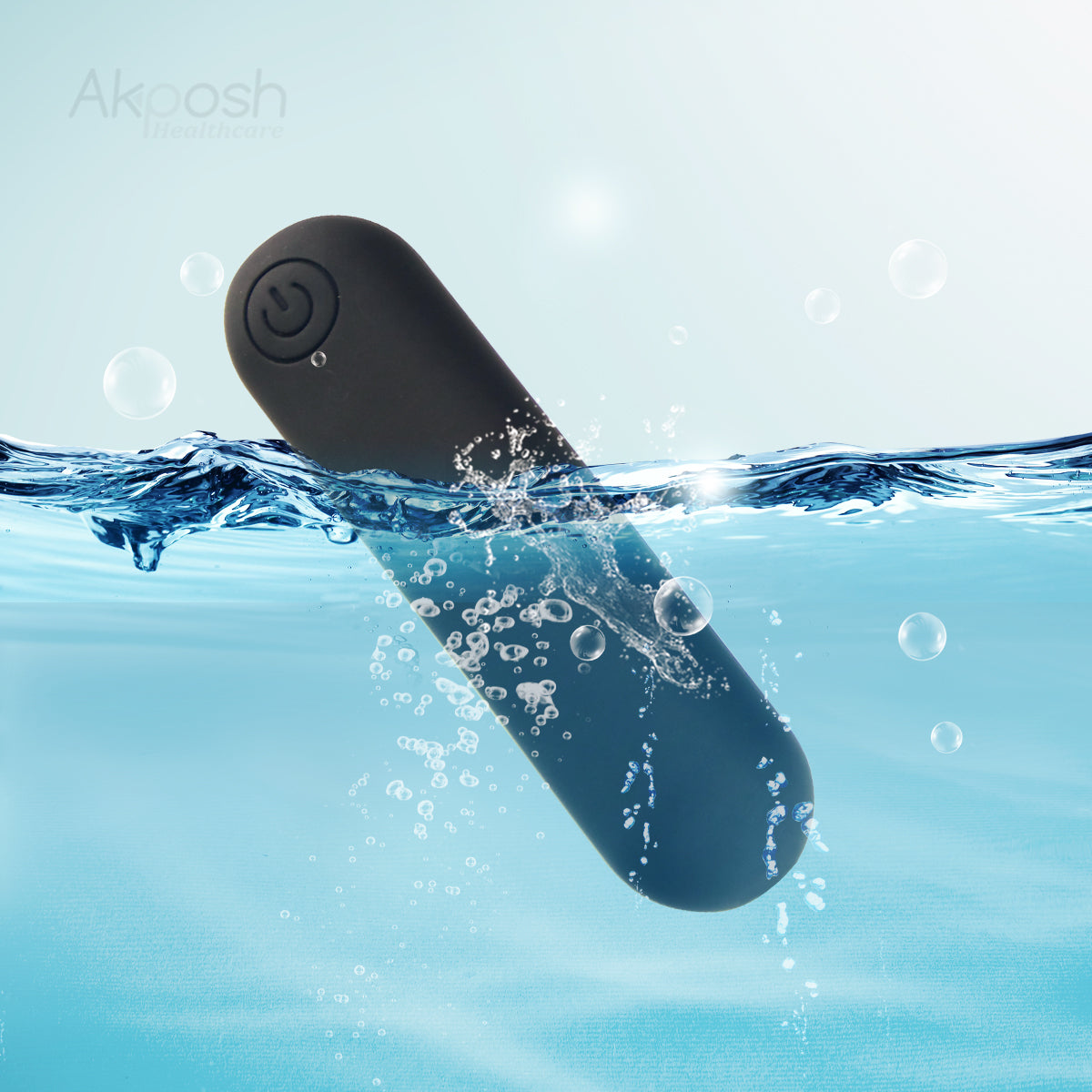 【超細】Akposh 3吋子彈震動器-黑色
