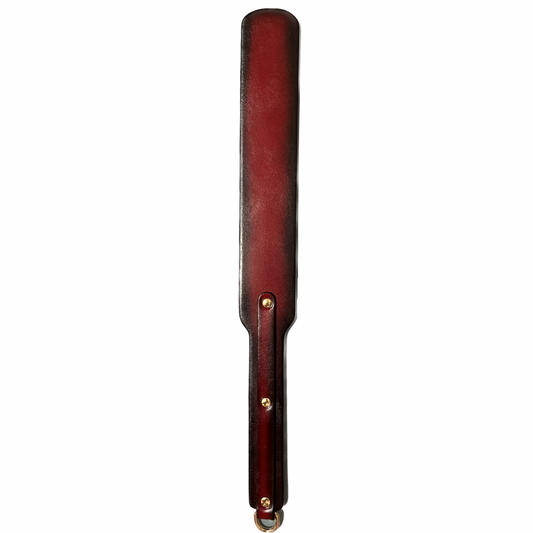 Leather Long Paddle - Black & Red