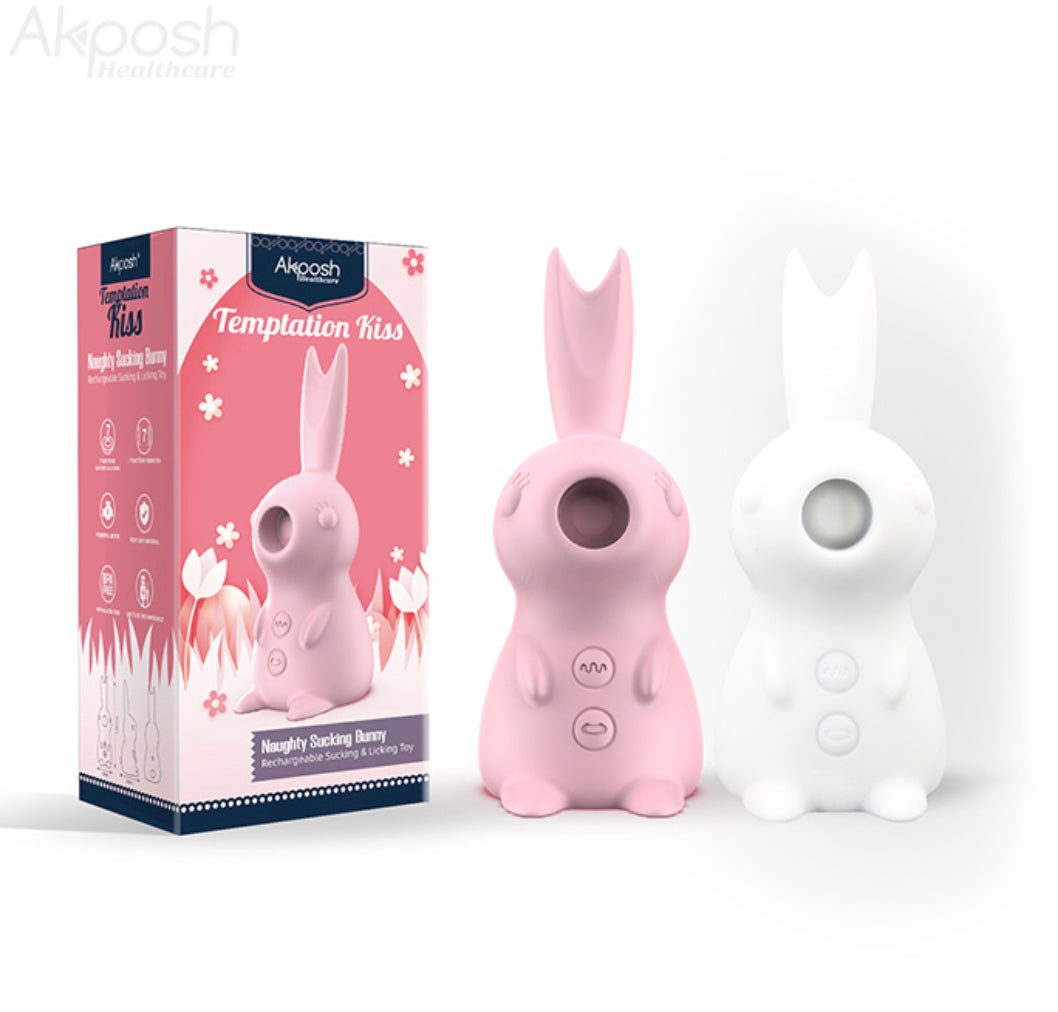 【3in1】Akposh Bunny rabbit slurping and licking desk doll