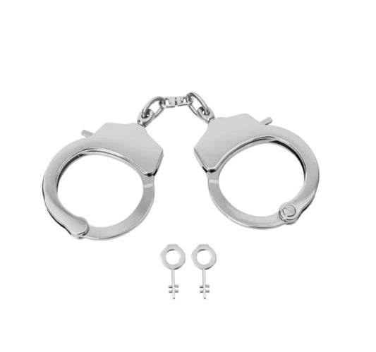 Roomfun Flying Saucer Diamond Silver Handcuffs