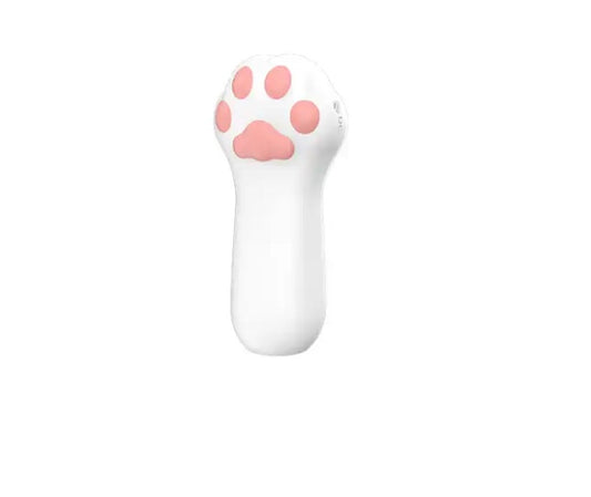 [Cute] Mini Cat Meat Ball Finger Cot Vibrator - White 