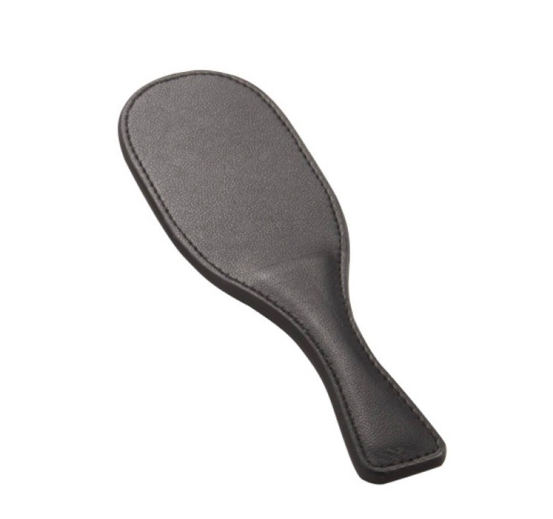 Roomfun Short Leather Round Paddle - Black