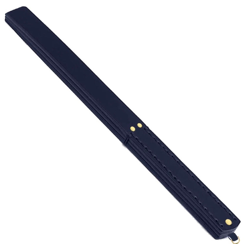 Roomfun Triple Leather Mid-Long Paddle - Black