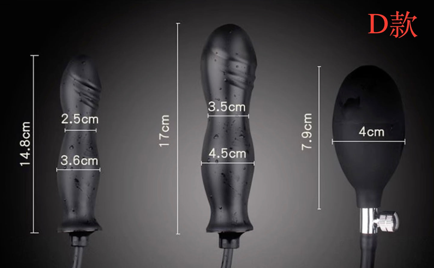 Inflatable anal plug