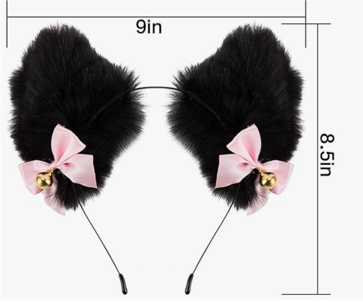 [Cute] Cat Ear Headwear - Black