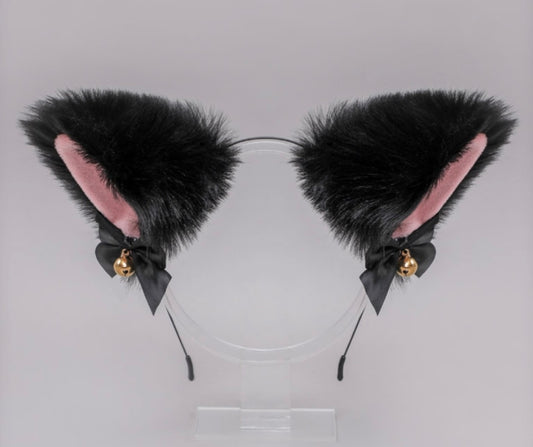 [Cute] Cat Ear Headwear - Black