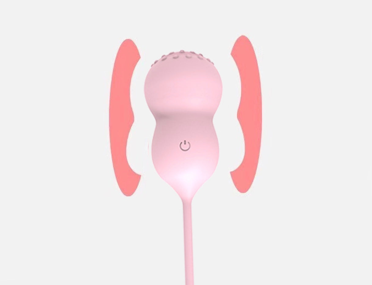 [For outdoor use] Remote control vibrating egg-pink