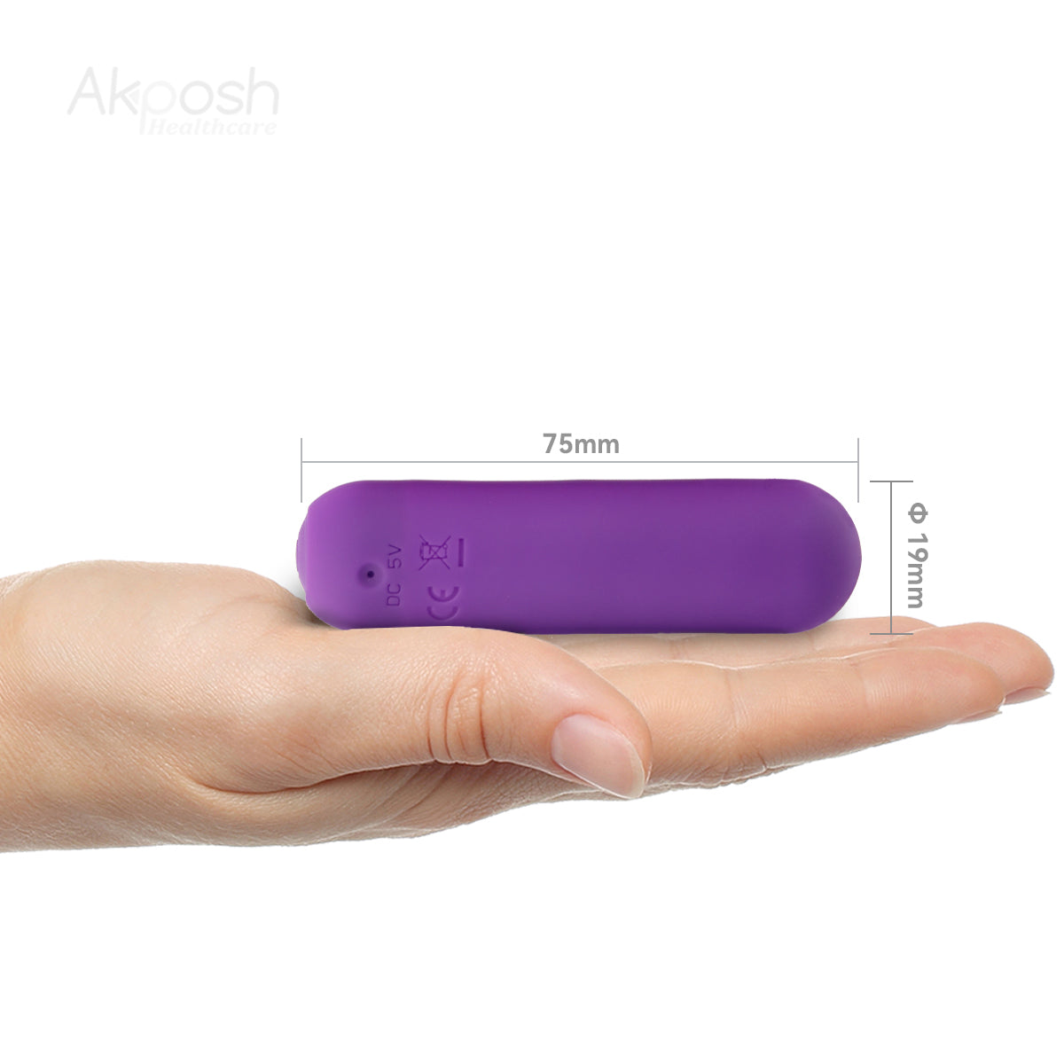 【Mini】Akposh 3-inch Bullet Vibrator-Purple 