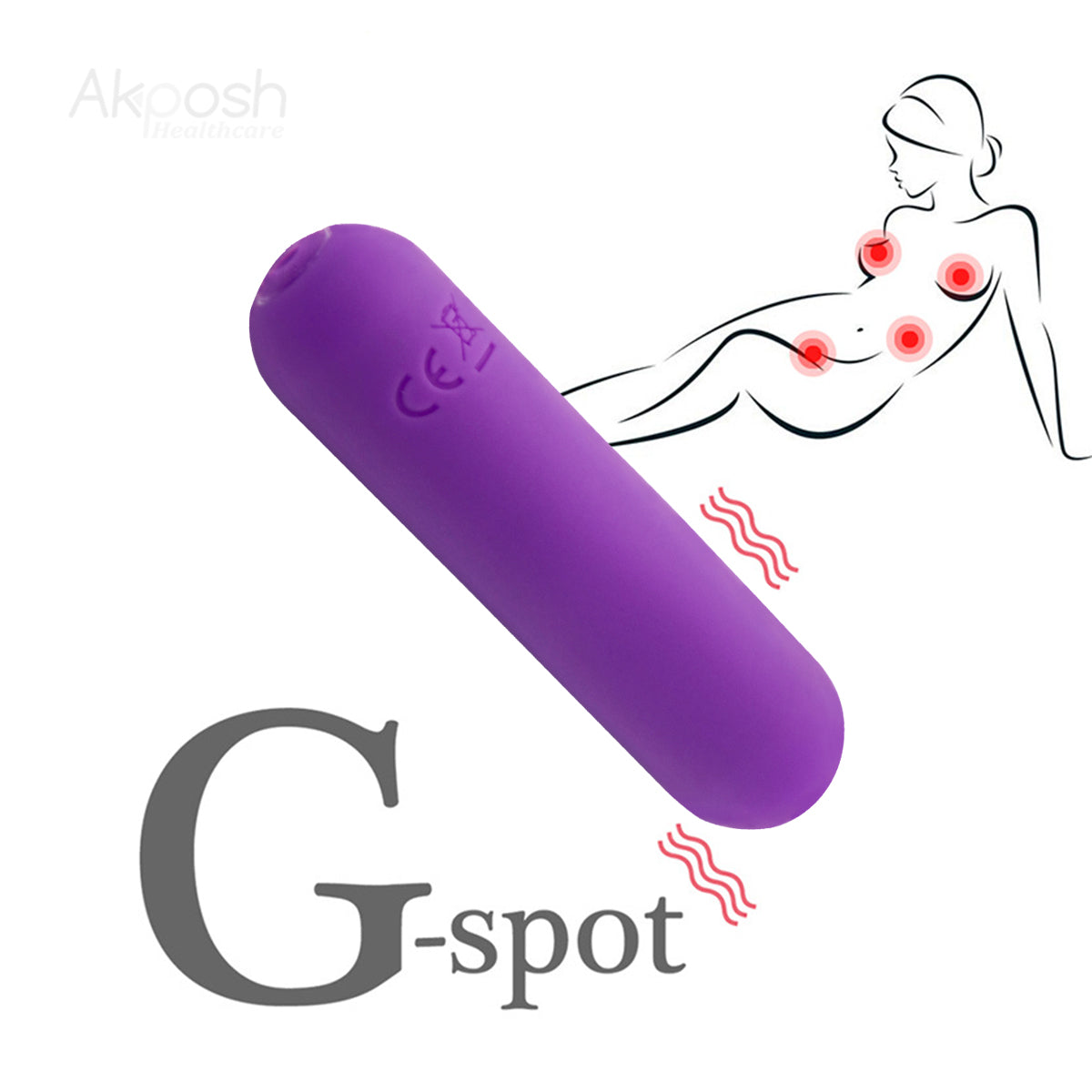 【Mini】Akposh 3-inch Bullet Vibrator-Purple 