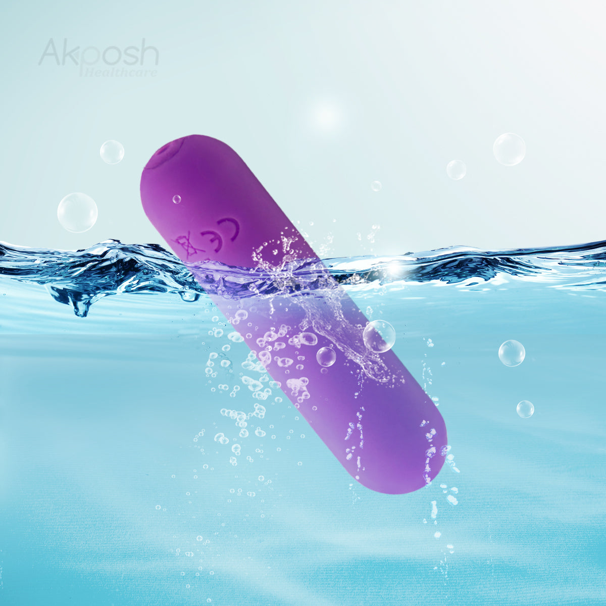 【Mini】Akposh 3-inch Bullet Vibrator-Purple 