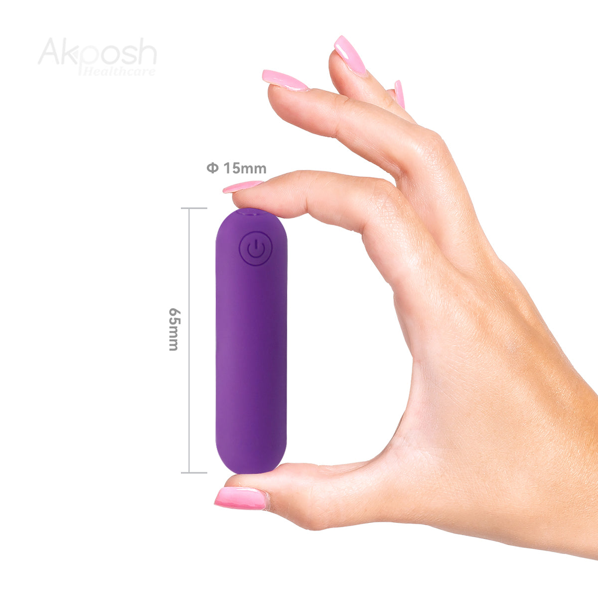 【Mini】Akposh 3-inch Bullet Vibrator-Purple 